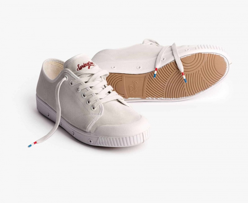 Basket Spring Court G2 Daim Blanche Femme | HAJ-39827183